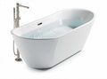Baignoire en acrylique blanche 170 x 75 x 60 cm avec robinetterie en inox